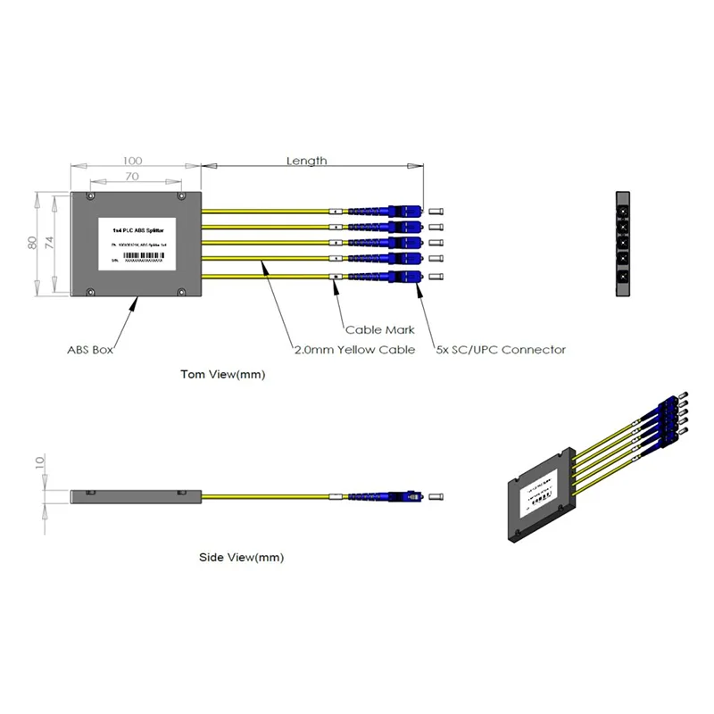1*4 PLC Cassette Splitter