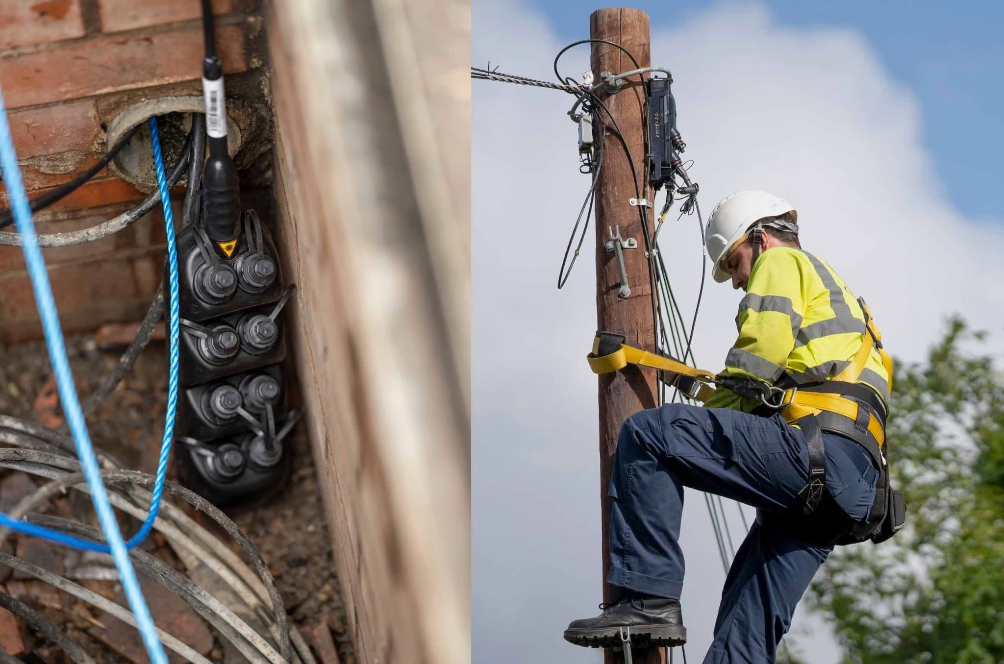 Quais materiais e equipamentos são usados ​​na rede FTTH?