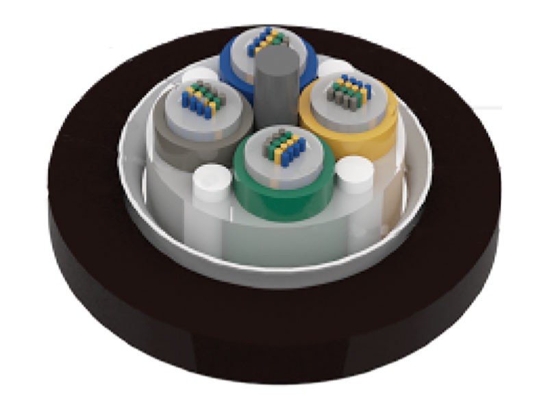 Cabo de fita de fibra óptica não blindado de tubo solto trançado GYDTA